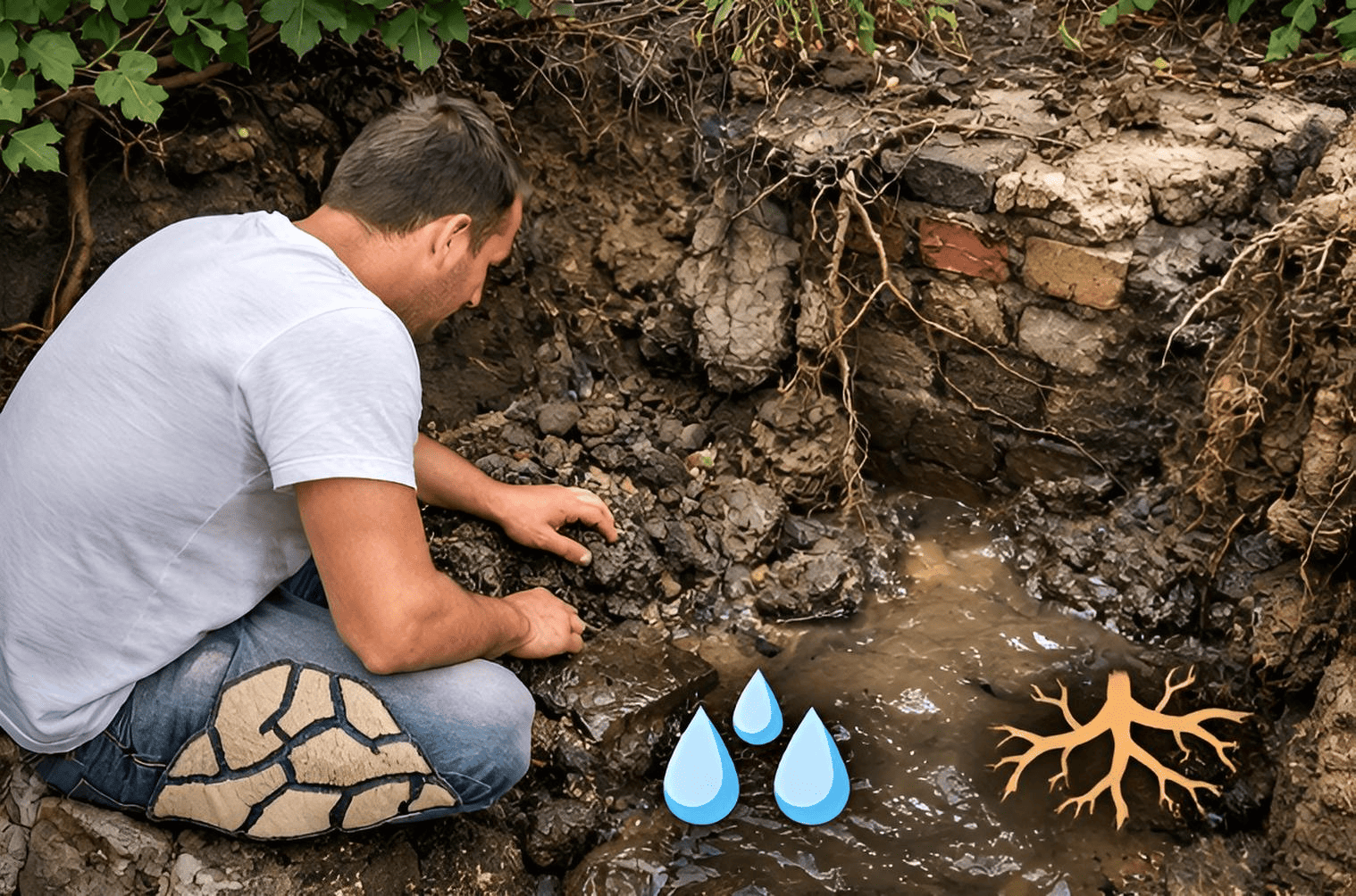 Jardin : diagnostic du terrain (fissures, humidité, ancien support, nature du sol) — points de contrôle